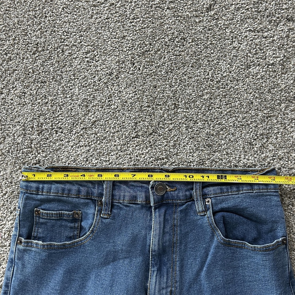 Architect Jeans Mens 30x32 Medium Wash Blue Denim Regular Straight Stretch Pants - Picture 5 of 11